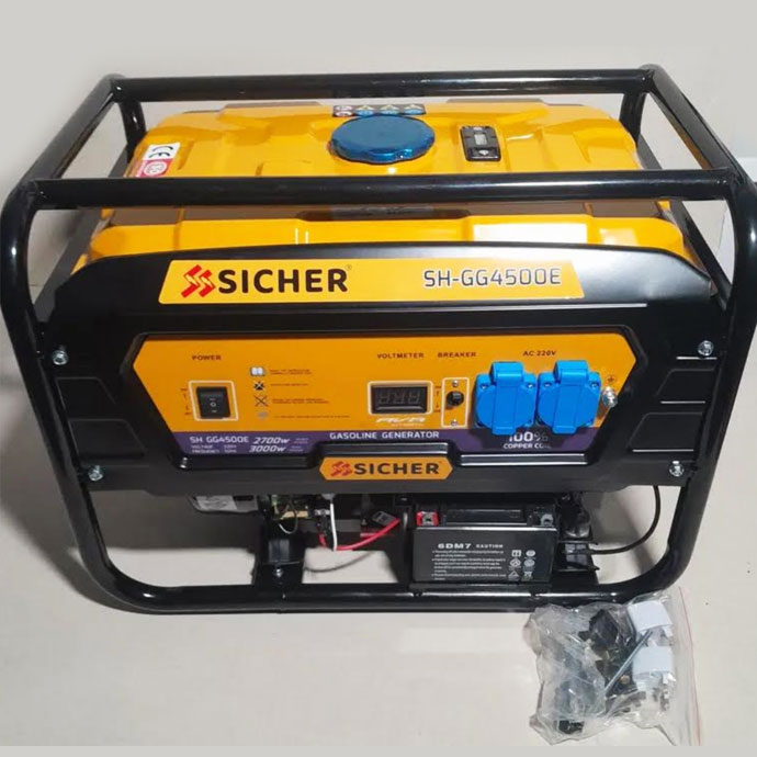 Agregat prądotwórczy Sicher SH-GG4500E 3000 W