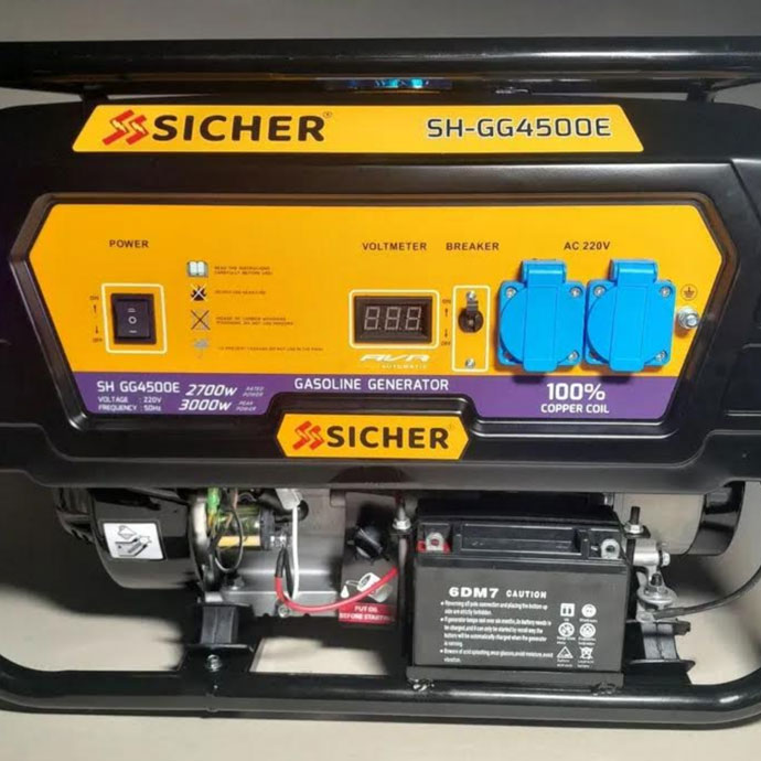 Agregat prądotwórczy Sicher SH-GG4500E 3000 W